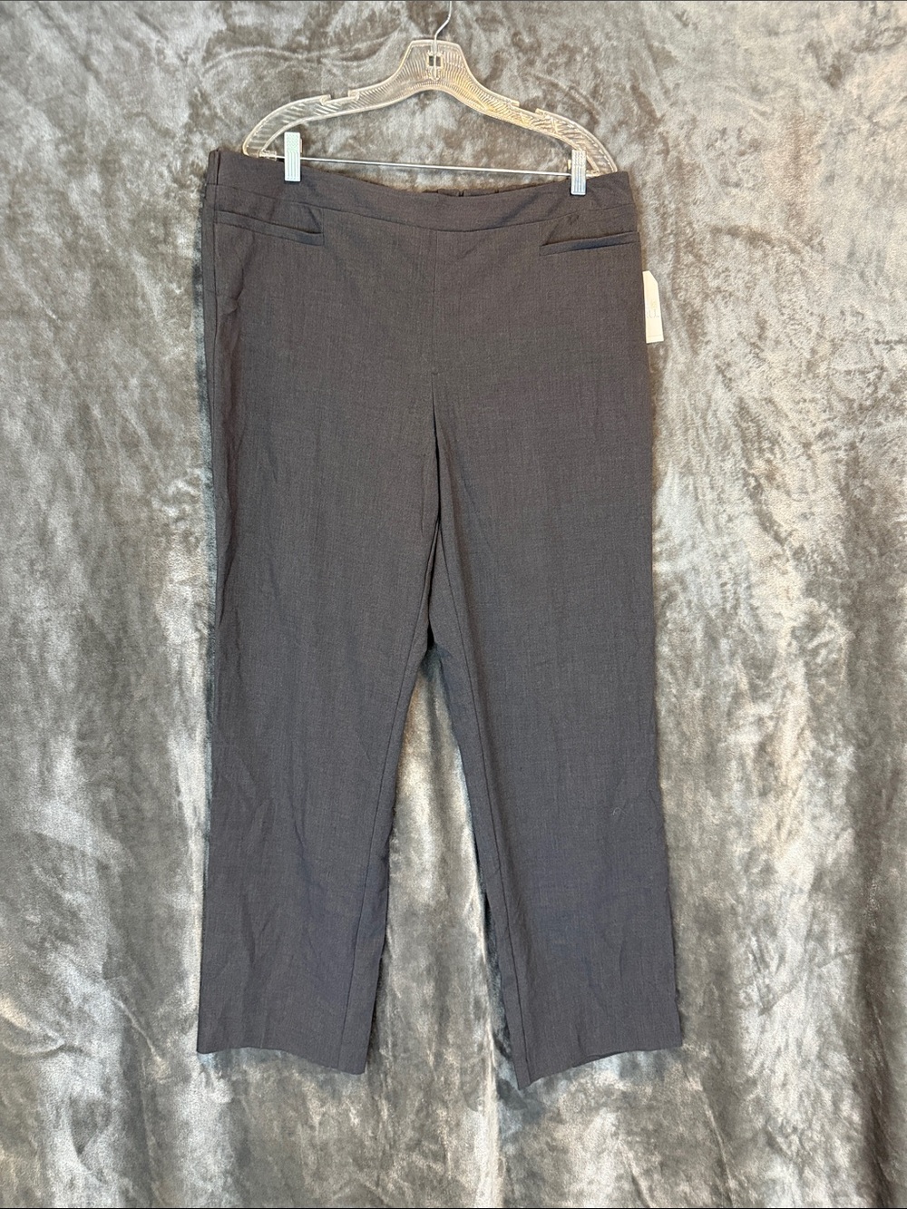 Time and Tru Charcoal Straight Leg Dress Pants